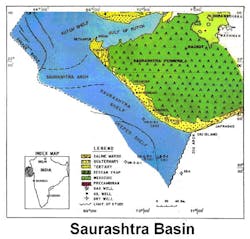 Offshore Saurashtra map Offshore Saurashtra map