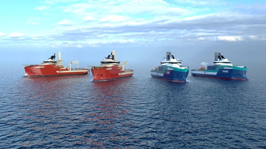 Four vessel newbuilds illustration