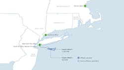 Map of the Empire Wind lease area Map of the Empire Wind lease area