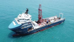 Fugro geotechnical site investigation vessel Fugro geotechnical site investigation vessel