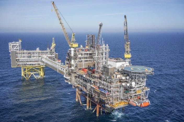Judy platform offshore the UK