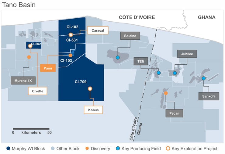 Tano Basin offshore Cote D'Ivoire