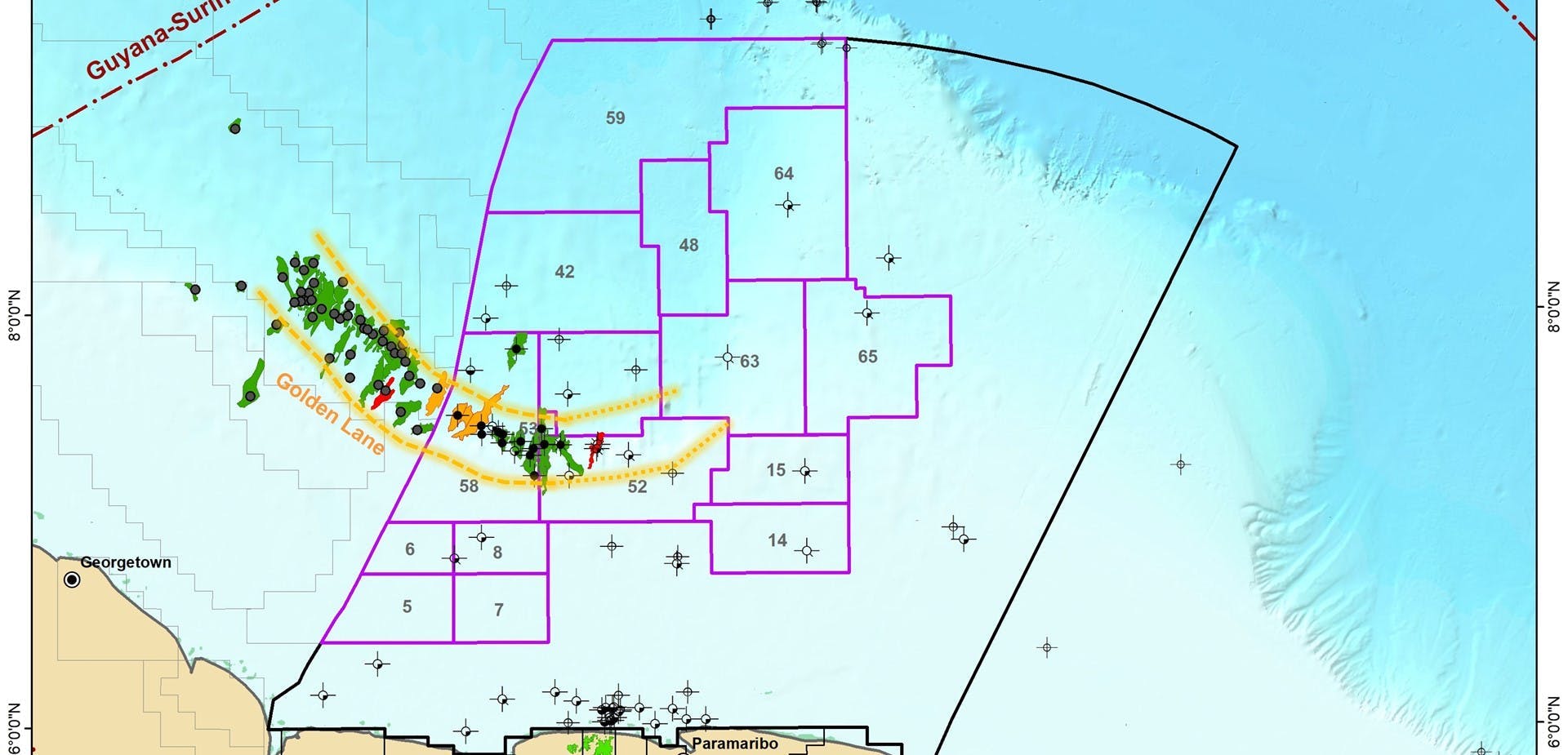 Map: Macaw-1 offshore exploration well