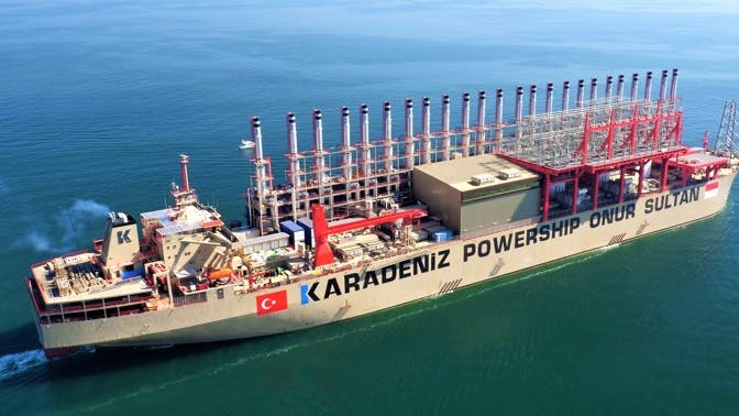 Karpowership's Khan-class Karadeniz Powership Onur Sultan