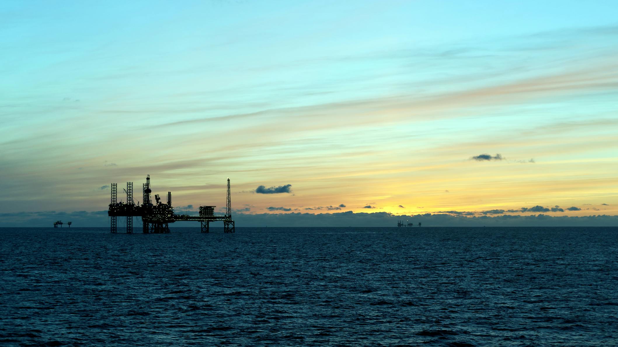 North Sea oil platform