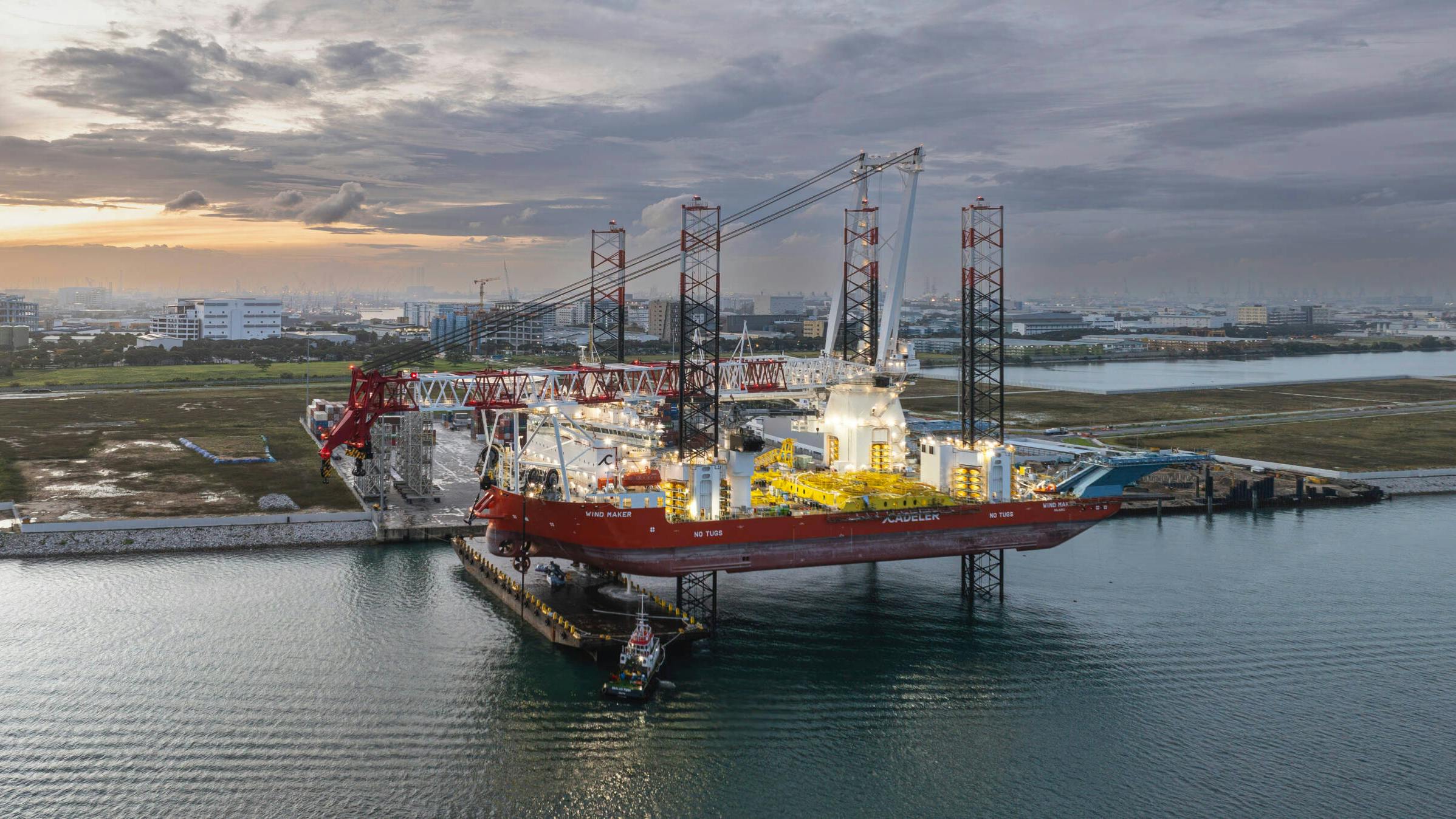 Cadeler's Wind Maker wind turbine installation vessel