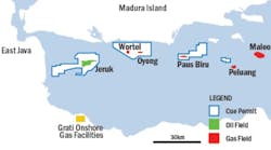 Map of Sampang PSC offshore Indonesia Map of Sampang PSC offshore Indonesia