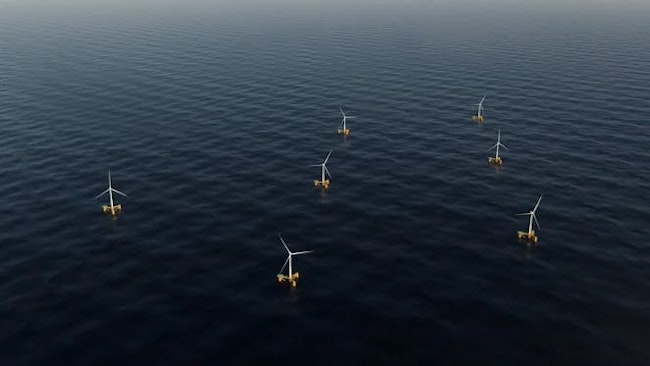 Salamander offshore wind farm with Odfjell Oceanwind's Deepsea Star