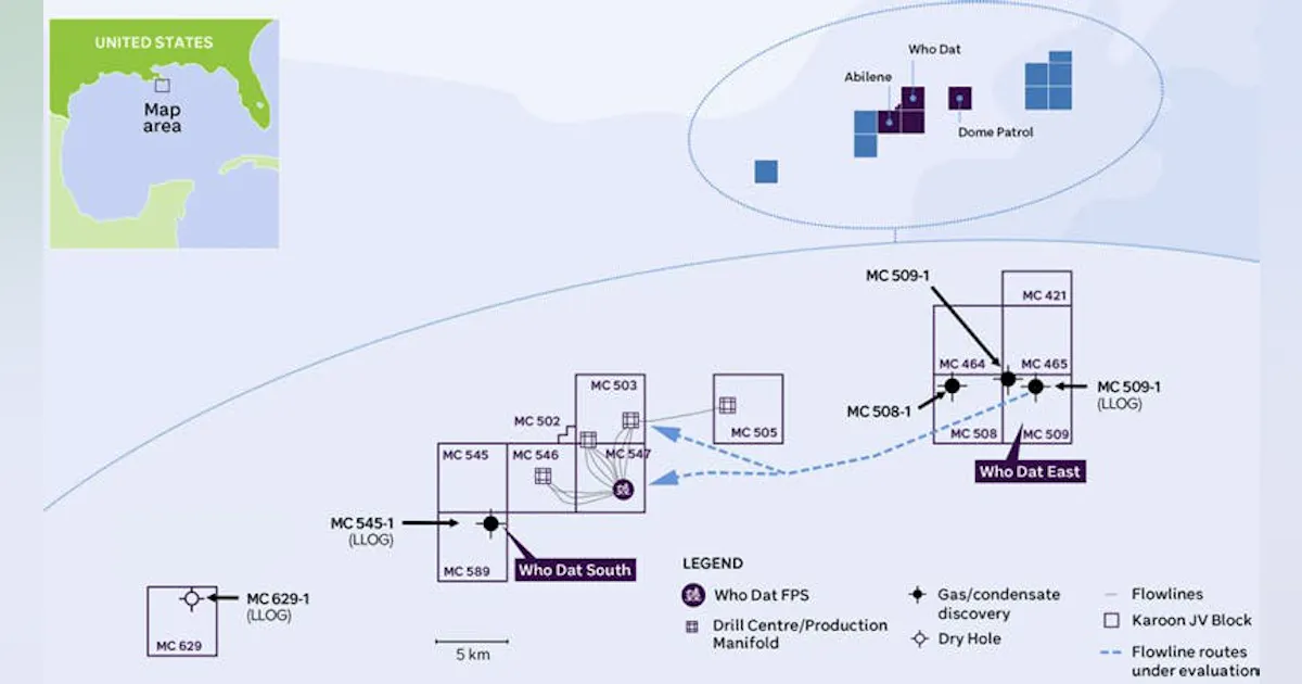 Dat Region Map Two subsea tiebacks in prospect at Who Dat Field in US Gulf of Mexico ...