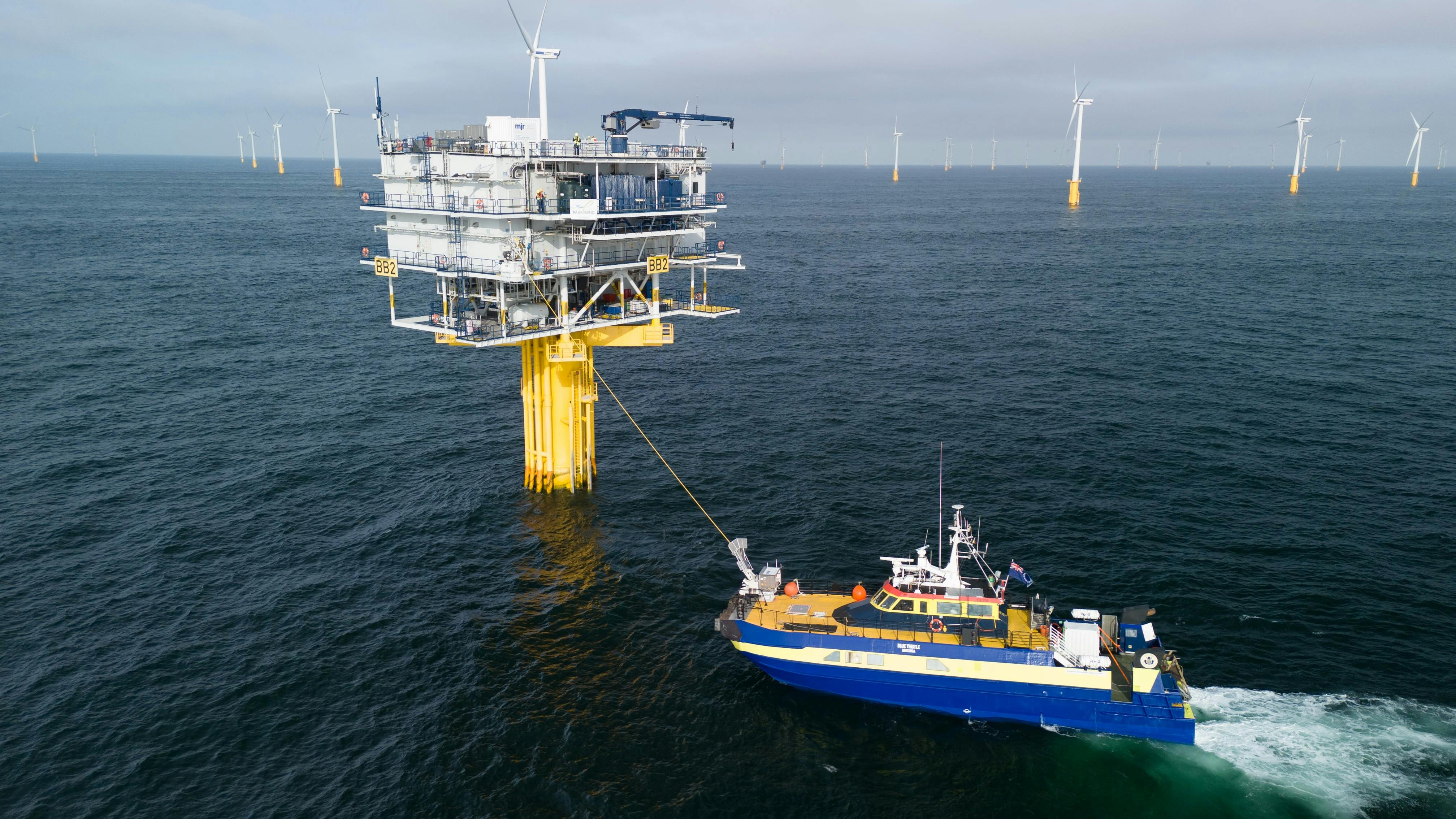 offshore charging points for electric vessels