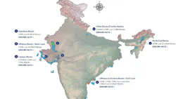 India map highlights Cairn's offshore and onshore assets India map highlights Cairn's offshore and onshore assets