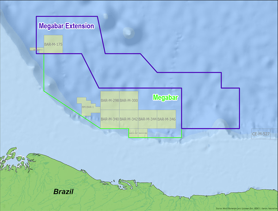 Megabar Extension survey map Megabar Extension survey map