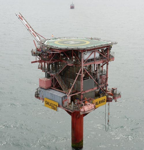Galahad platform in the Southern North Sea Galahad platform in the Southern North Sea