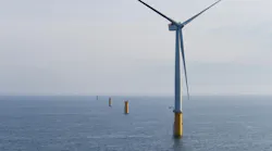 offshore wind farm under construction