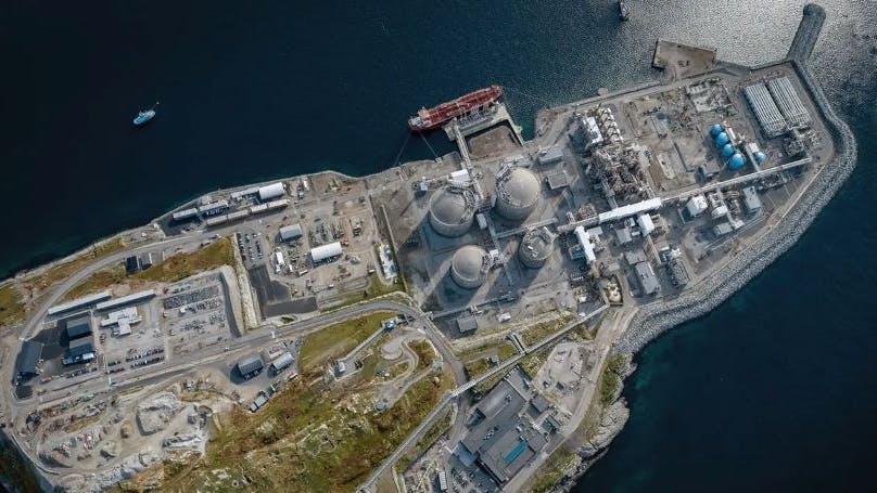 The Hammerfest LNG plant on Melk&oslash;ya