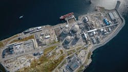 The Hammerfest LNG plant on Melkøya The Hammerfest LNG plant on Melkøya