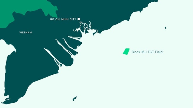 Map of TGT Field offshore Vietnam