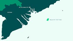 Map of TGT Field offshore Vietnam Map of TGT Field offshore Vietnam