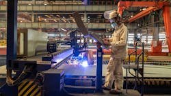 First steel cut on Trion floating storage and offloading vessel First steel cut on Trion floating storage and offloading vessel