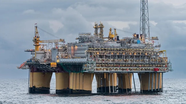 Åsgard B platform in the Norwegian Sea