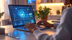 Concept of AI and remote work Concept of AI and remote work