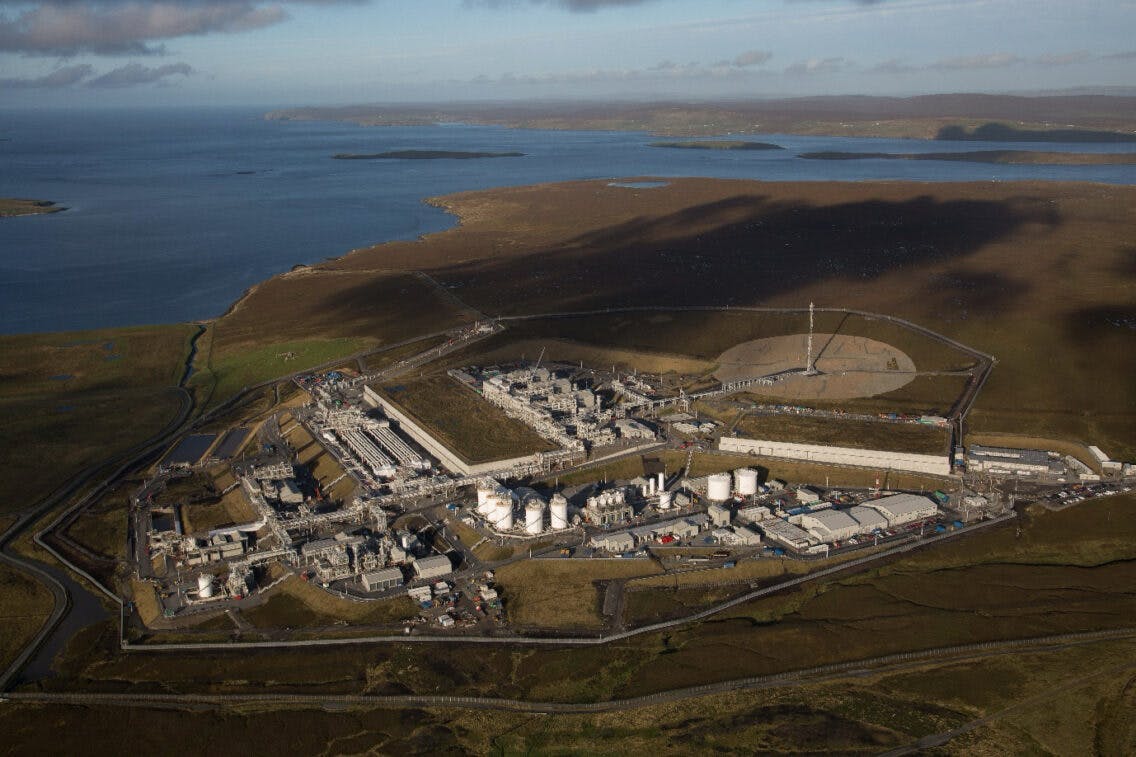 onshore Shetland Gas Plant