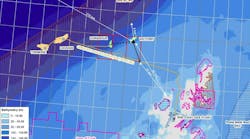 Map of Offshore Victory Field Development Map of Offshore Victory Field Development