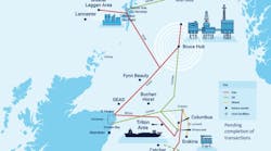 North Sea assets map North Sea assets map