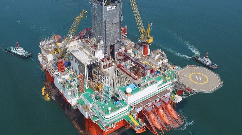 offshore Deepsea Mira rig