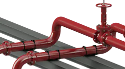 SmartPad on red pipe network