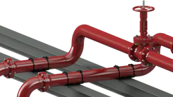 SmartPad on red pipe network