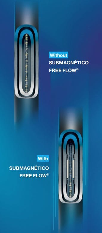 With versus without SUBMAGNÉTICO FREE FLOW With versus without SUBMAGNÉTICO FREE FLOW