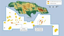 Map of Walton-Morant license offshore Jamaica Map of Walton-Morant license offshore Jamaica