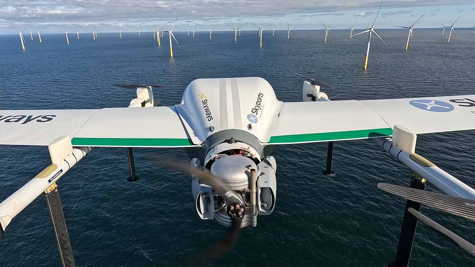 RWE cargo drone flight operations offshore