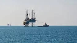 Offshore supply vessel supporting offshore oil and gas operations