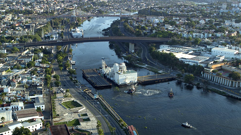 Estrella del Mar III on the Ozama River