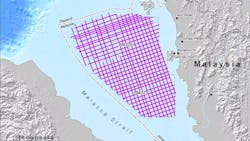 Selat Melaka 2D survey Selat Melaka 2D survey