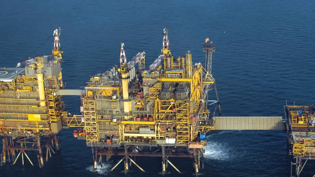 Central Morecambe Platform offshore England
