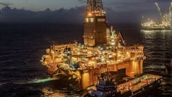 Simultaneous operations with Munin jacket installation and drilling Omega Alfa with Deepsea Stavanger Simultaneous operations with Munin jacket installation and drilling Omega Alfa with Deepsea Stavanger