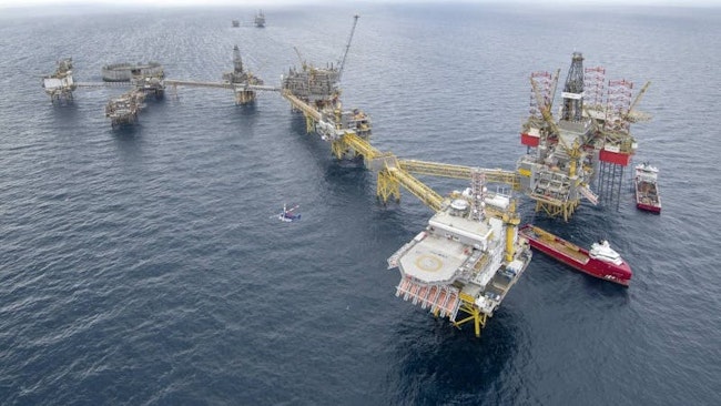 Vessel collision results in operations shutdown on Ekofisk 2/4 K platform