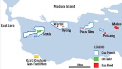 Map: Sampang PSC offshore Indonesia Map: Sampang PSC offshore Indonesia