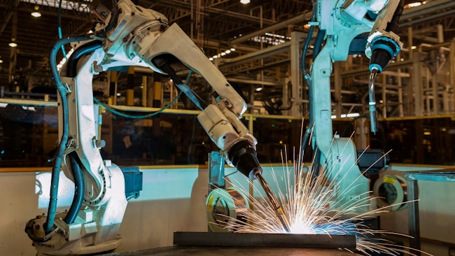 welding robotic arms