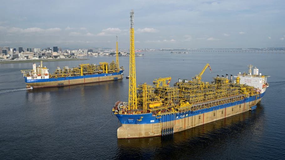 FPSO CIDADE DE MARICA and FPSO CIDADE DE SAQUAREMA offshore Brazil in 2015