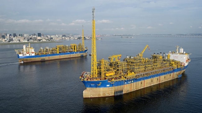 FPSO CIDADE DE MARICA and FPSO CIDADE DE SAQUAREMA offshore Brazil in 2015