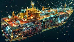 AI-generated high-tech maritime vessel featuring automation and mobility capabilities AI-generated high-tech maritime vessel featuring automation and mobility capabilities