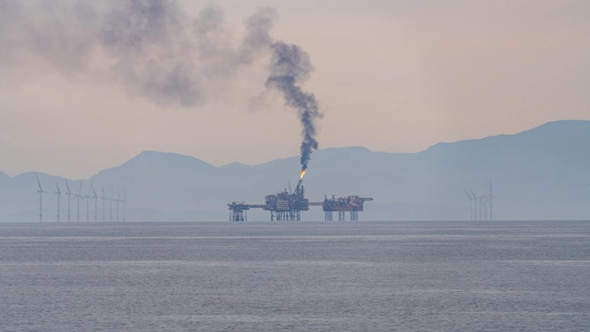 offshore energy operations near England, UK