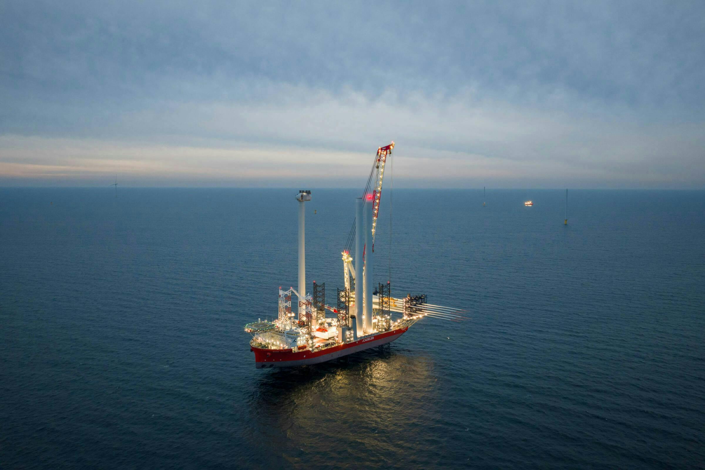 Cadeler vessel offshore Cadeler vessel offshore