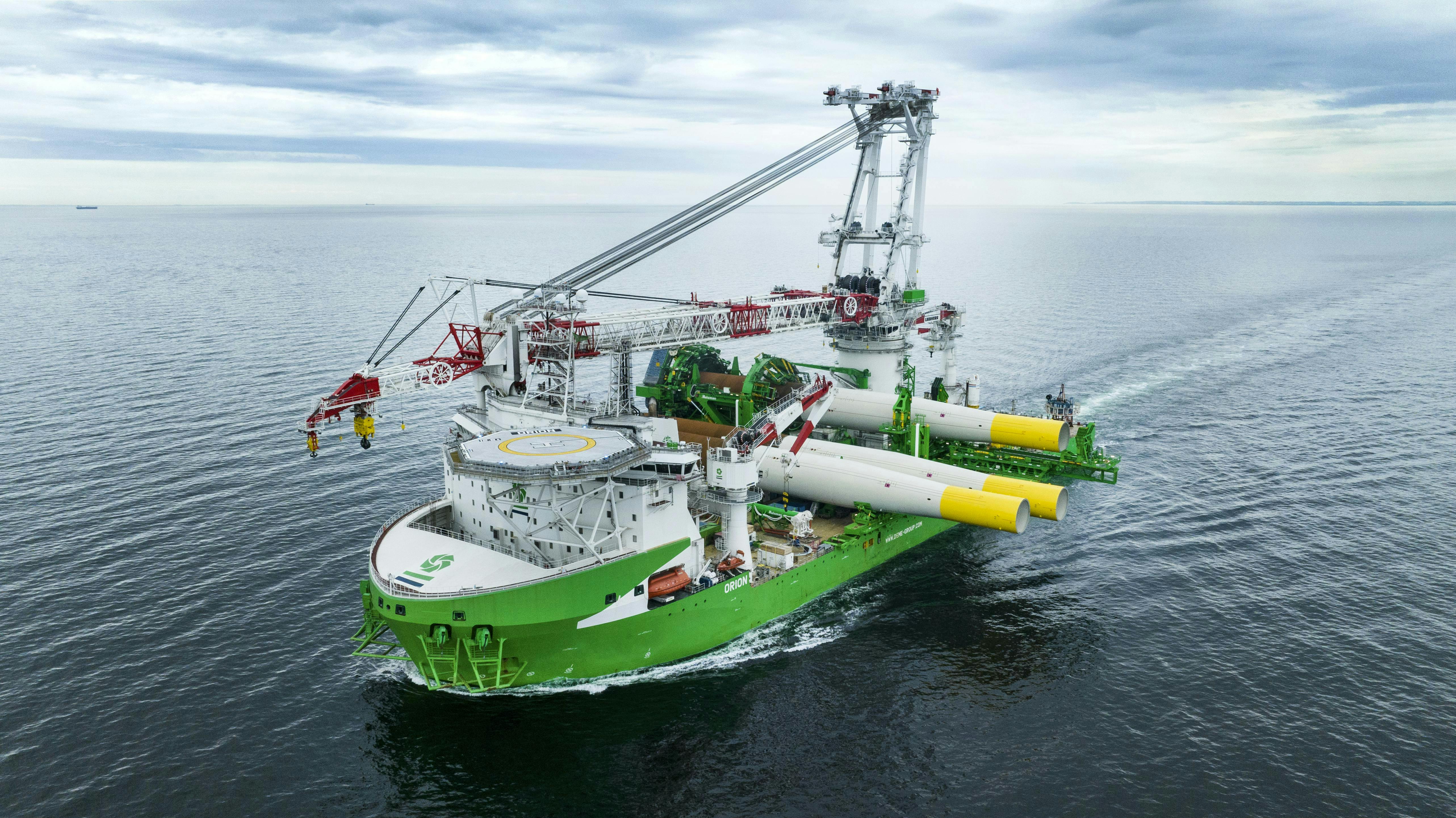 DEME's Orion offshore installation vessel