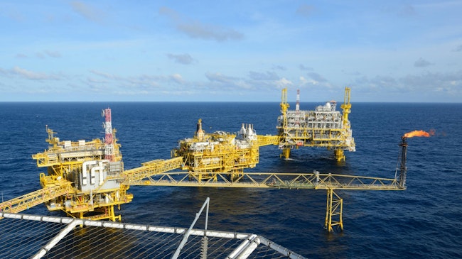 offshore oil and gas operations and flaring in the Gulf of Thailand