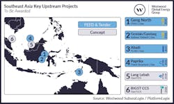 Westwood map: Southeast Asia key upstream projects Westwood map: Southeast Asia key upstream projects